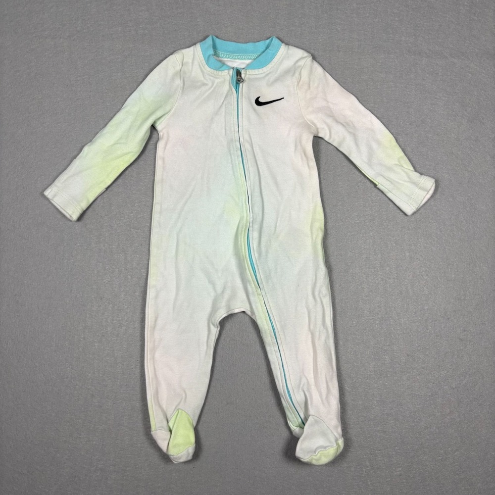 Nike Printed Footed Coverall Infant Baby Girl Boy 3 Months Copa Multicolor